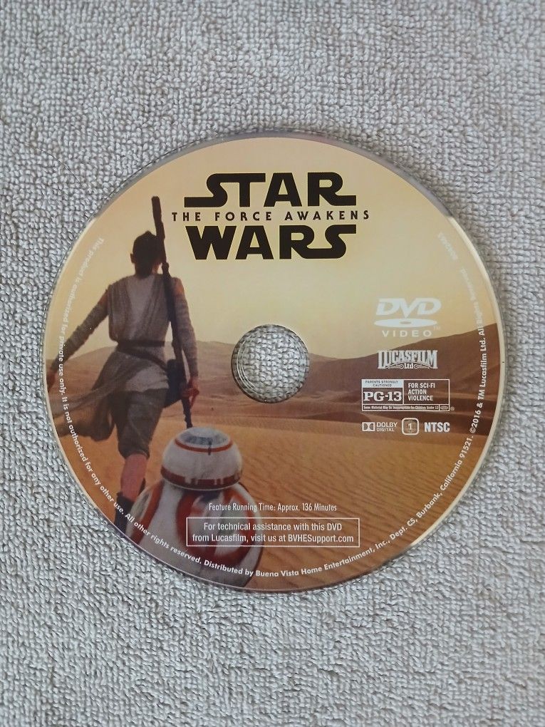 Star Wars The Force Awakens DVD Movie