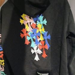 Chrome Hearts Multicolor Cross Zip-Up Hoodie – Rare Piece 🔥