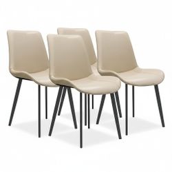 CREAM DINING CHAIRS SET OF 4 PCS 👉 79.00 X SET OF 4 CHAIRS 👈💥 BRAND NEW NEVER USE 💥