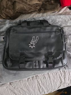 Spurs leather carry bag laptop