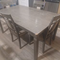 Kitchen Table Set with 5 Chairs