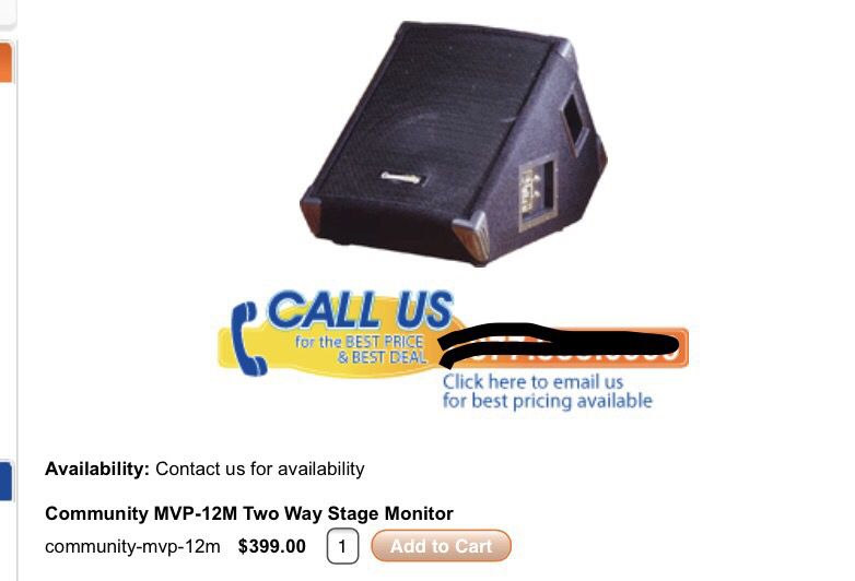 Community stage monitor