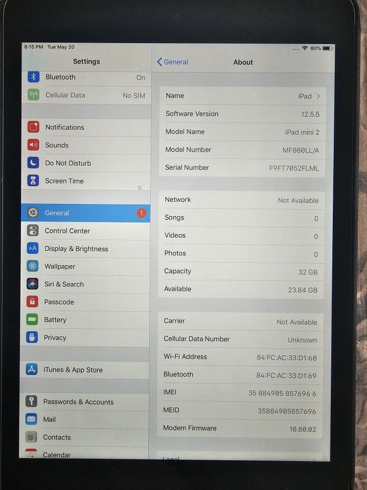Ipad Mini 32gb Black Cellular
