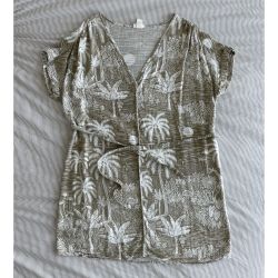 DESMOND & DEMPSEY x H&M Dress Light Khaki Green