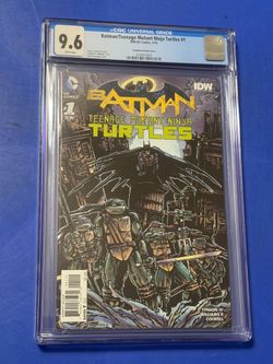Batman / Teenage Mutant Ninja Turtles #1 CGC 9.6 TMNT Eastman Variant Cover 2016