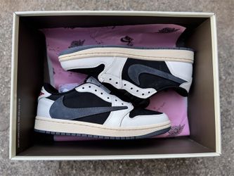 Nike Jordan 1 Low Travis Scott OG Olive SP Custom Blue Size 10