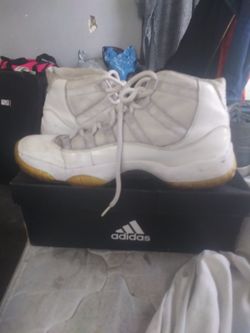 White Jordan 11s