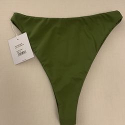 AEXAE Midrise Bikini Bottom Army Green 