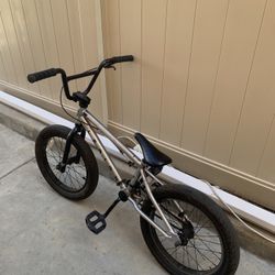 silver and black mongoose legion bmx bike. 