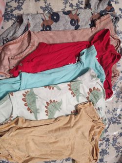 6 Baby Onesies / Bodysuits, Size 24M, Carter’s & Children’s Place