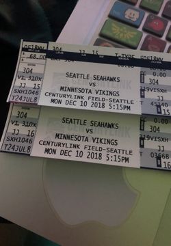 Seahawks vs Vikings tickets