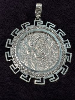 Solid 925 Silver Mexican Coin Bezel 