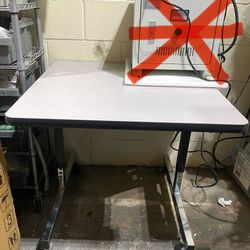 Rolling Table/Desk, Approx. (30” x 30” x 28”) DESK ONLY!