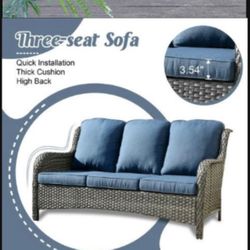 Five Person Seating Patio Furniture Set Outdoor Patio Furniture Brand New Patio Couch Set 🆕🚎🚛🆕