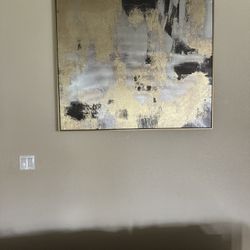 Tv Stand and Wall Picture 