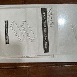 3 White Floating Shelves  6.75 X 15