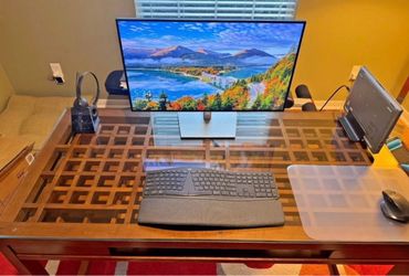 QCrate & Barrel Reveal Wood Desk