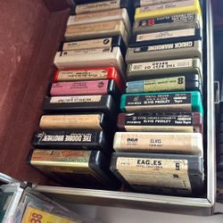 8 Tracks Vintage In Holder Case