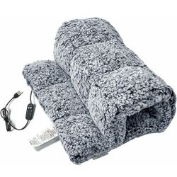 Microfleece Hand Muff Wrist Hand Warmers, Warm Hand Cover Thicken Insulated Full Finger Mitten

