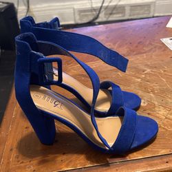 Nice Blue Wedge Heels 