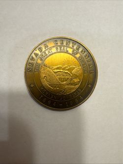 Nevada Centennial collectors token NV USA coin 1(contact info removed) medallion