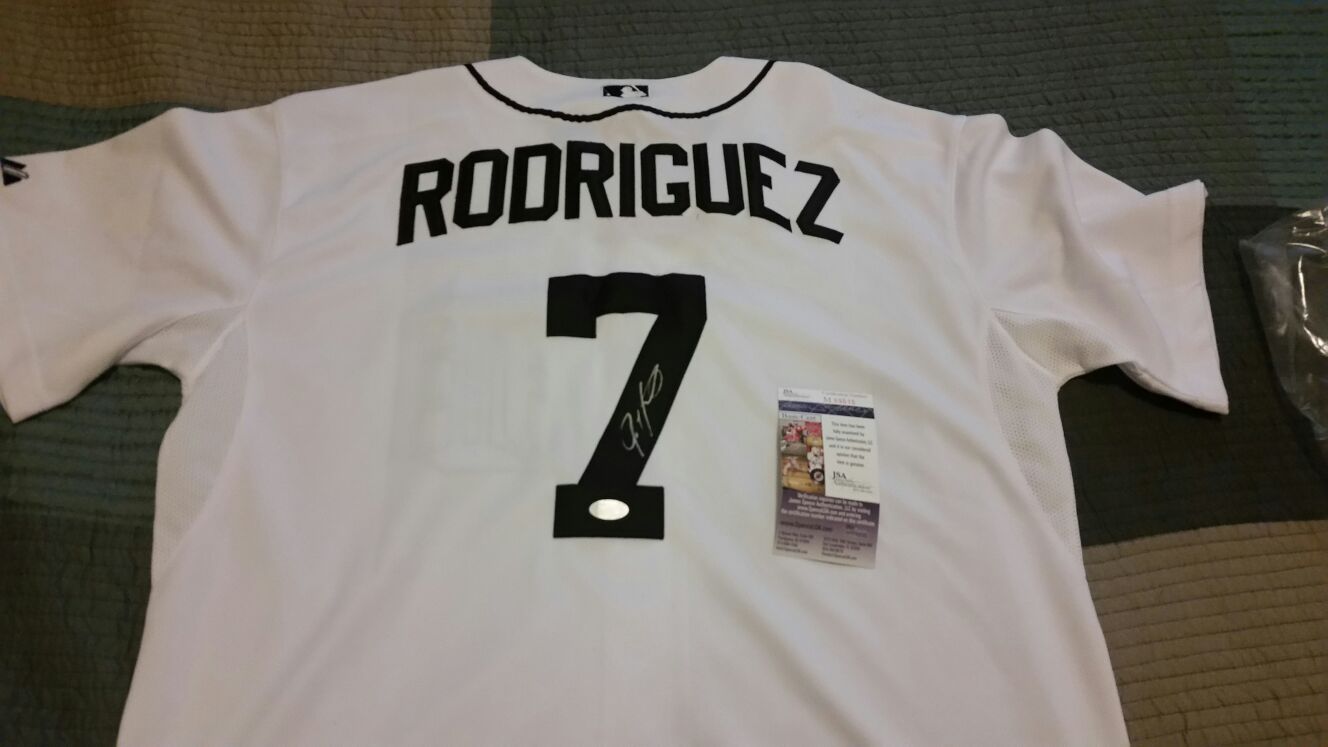 Ivan Rodriguez Autographed Jersey - Home