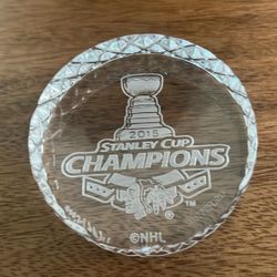 Chicago Blackhawk 2015 Stanley Cup Champions - Waterford Crystal Puck