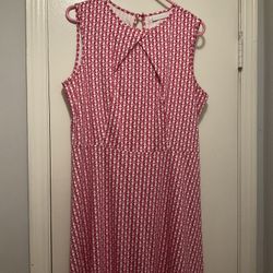 Women’s New York & Company Fit & Flare Pink Dress Size XL 