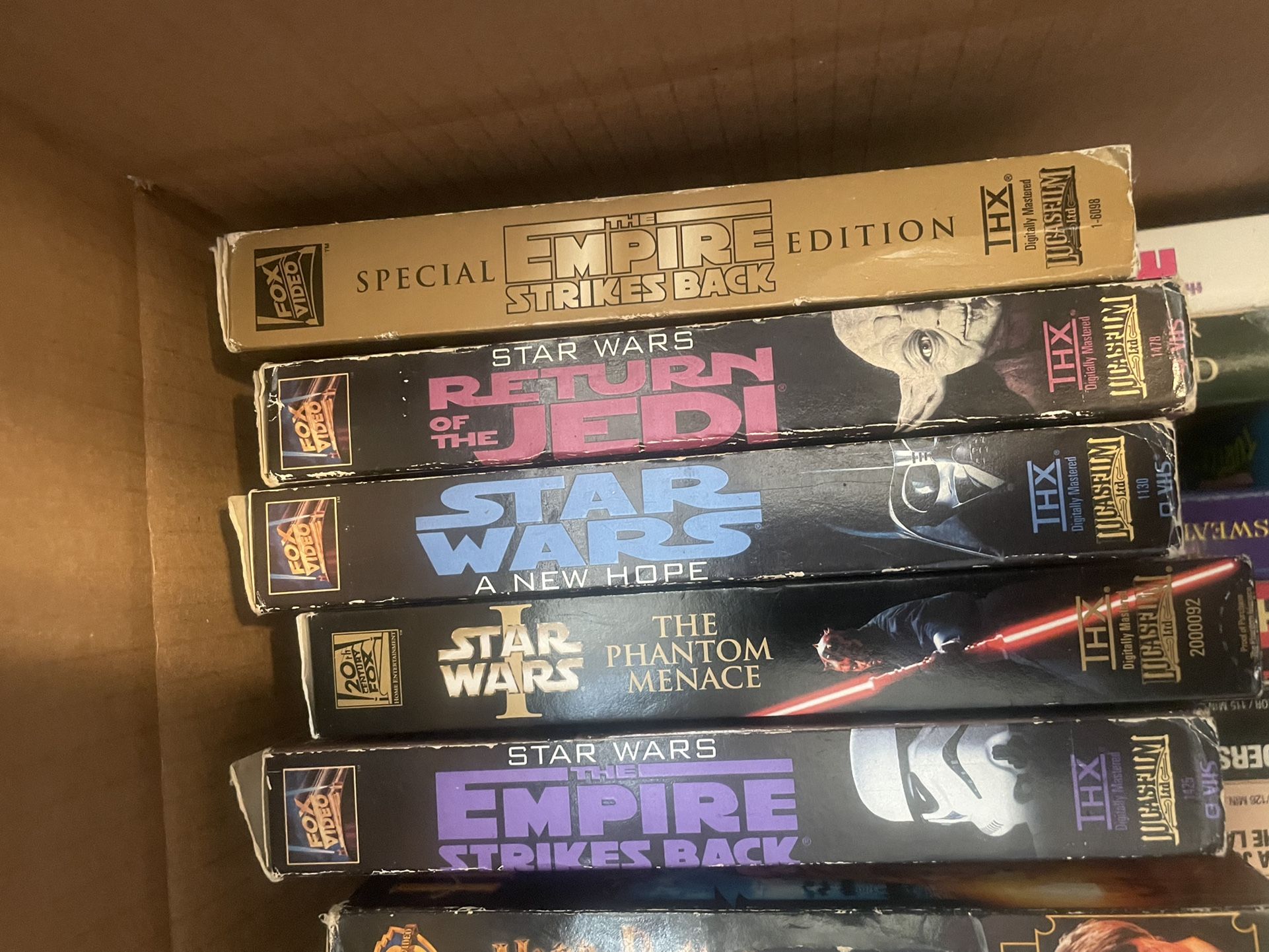 Star Wars Vhs Vintage 90s