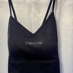 New with tag - Black Bebe sport vest top - L 