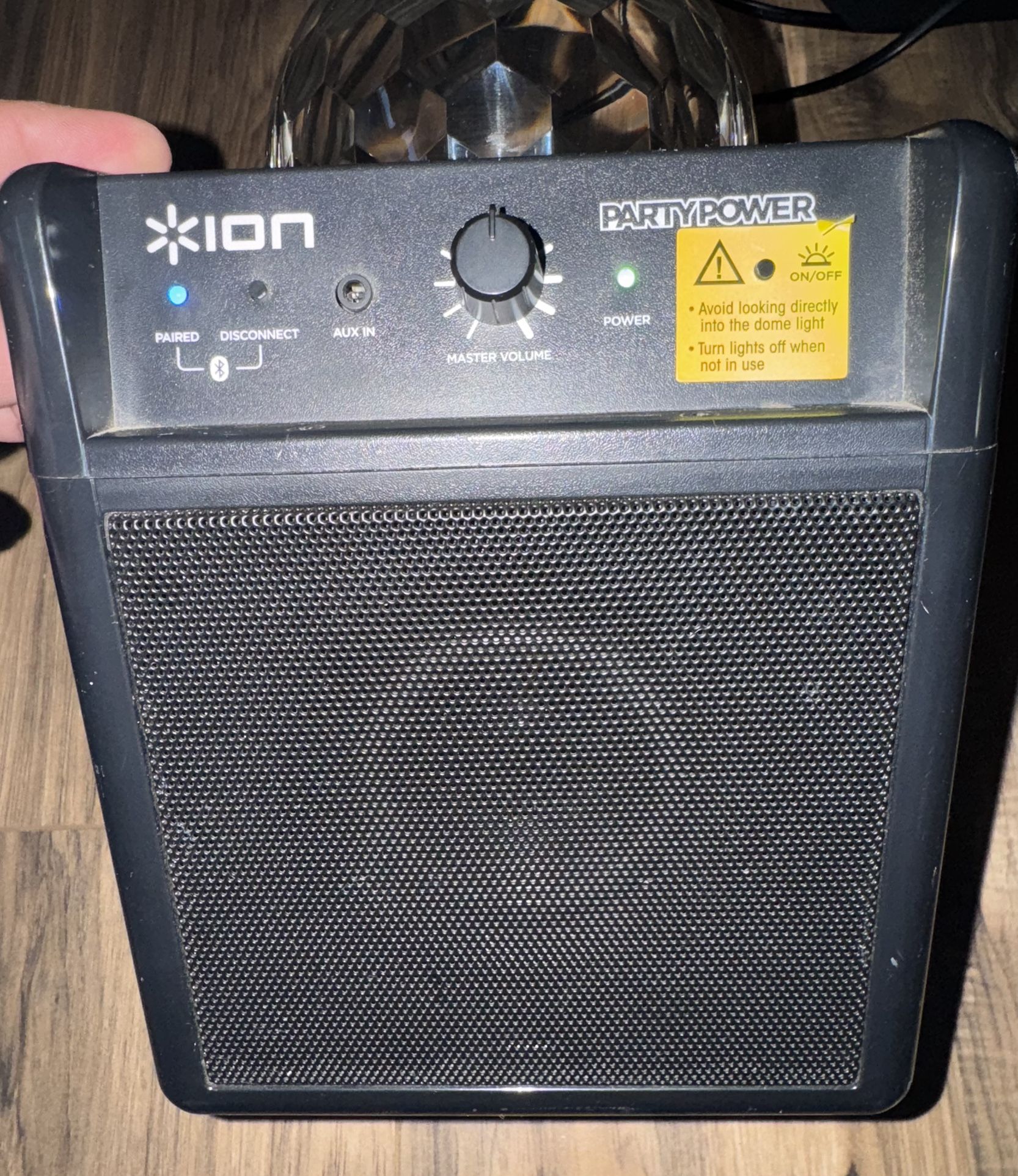 Ion Bluetooth Party Speaker With Party Lights $25