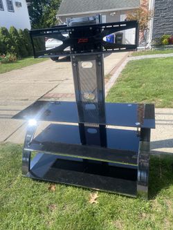Tv Stand (Mounted) Glass Shelving