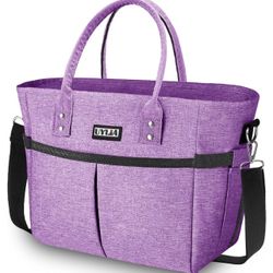 Lunch Bags for Women,Insulated Lunch Tote Bag with Adjustable Shoulder Strap, Lunch Box with Drinks Holder for Adults Men Work Picnic Beach Workout (P