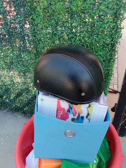 Harley Davidson half skull cap helmet