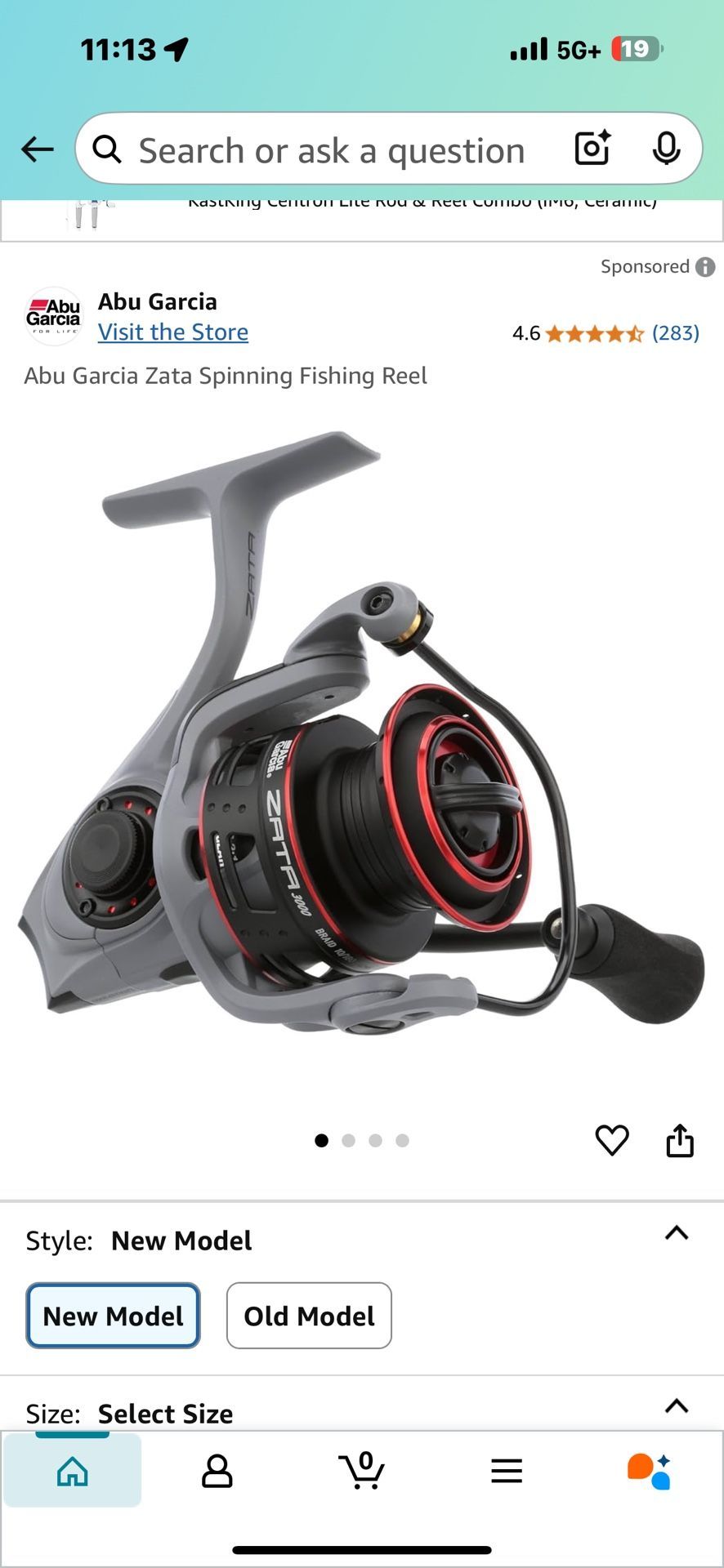 Abu Garcia Zata Spinning Reel 3000 In Excellent Condition!