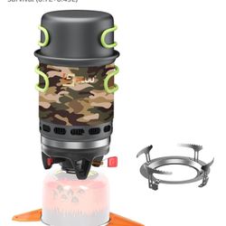 BLUU GEMINI 2-in-1 Backpacking Camping Propane Stove