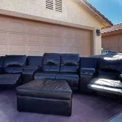 Black Leather Couch