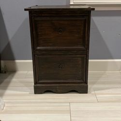 Wooden File Cabinet 