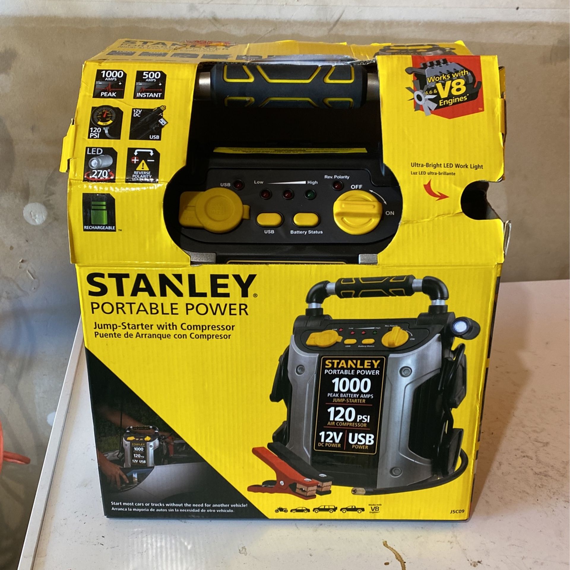 Stanley Portable Power w/compressor