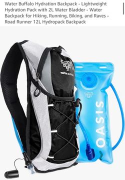 Water, buffalo hydration backpack W-2 L water bladder
