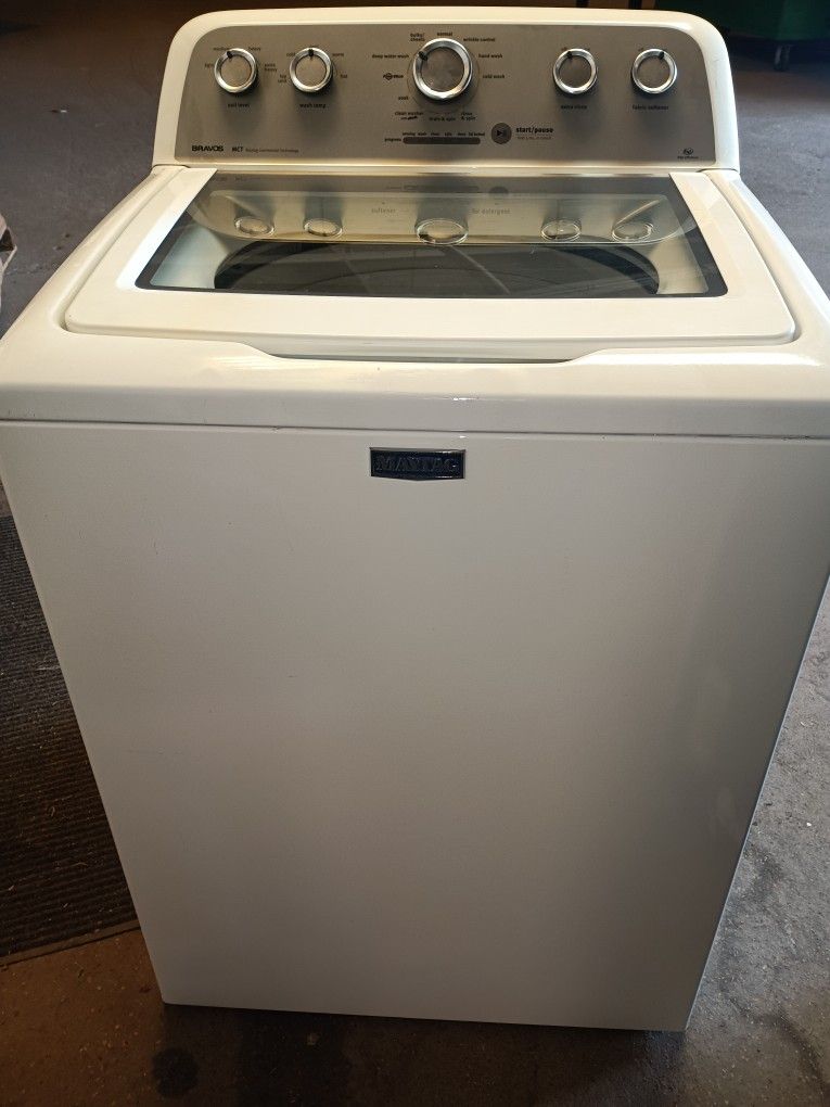 Heavy Duty Maytag Bravos Washer With Extra Big Tub Works Great Free Delivery