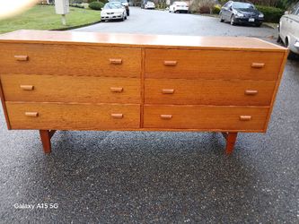 6 Foot Long Teak Denmark Chests Eames Era