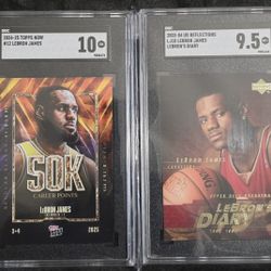Lebron James SGC Graded Cards.