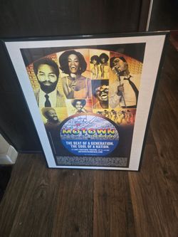 Vintage Motown Window Card Musical Theater Frame Poster