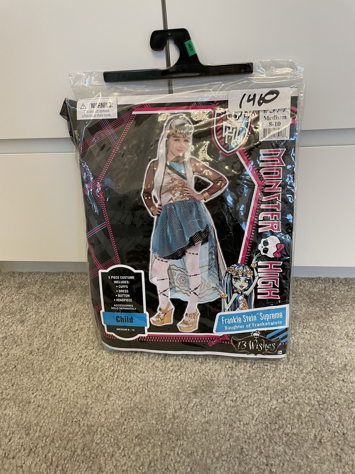 Halloween Costume Monster High Costume Frankie Stein Supreme Halloween Outfit 