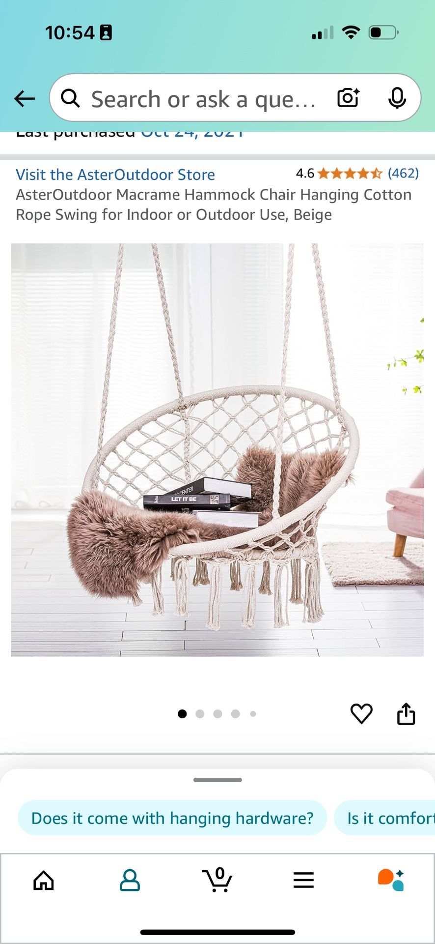 Hanging Macramé Chair