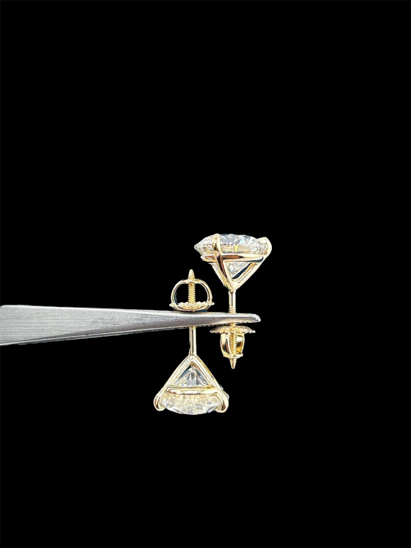 14k Yellow Gold Certified Earrings