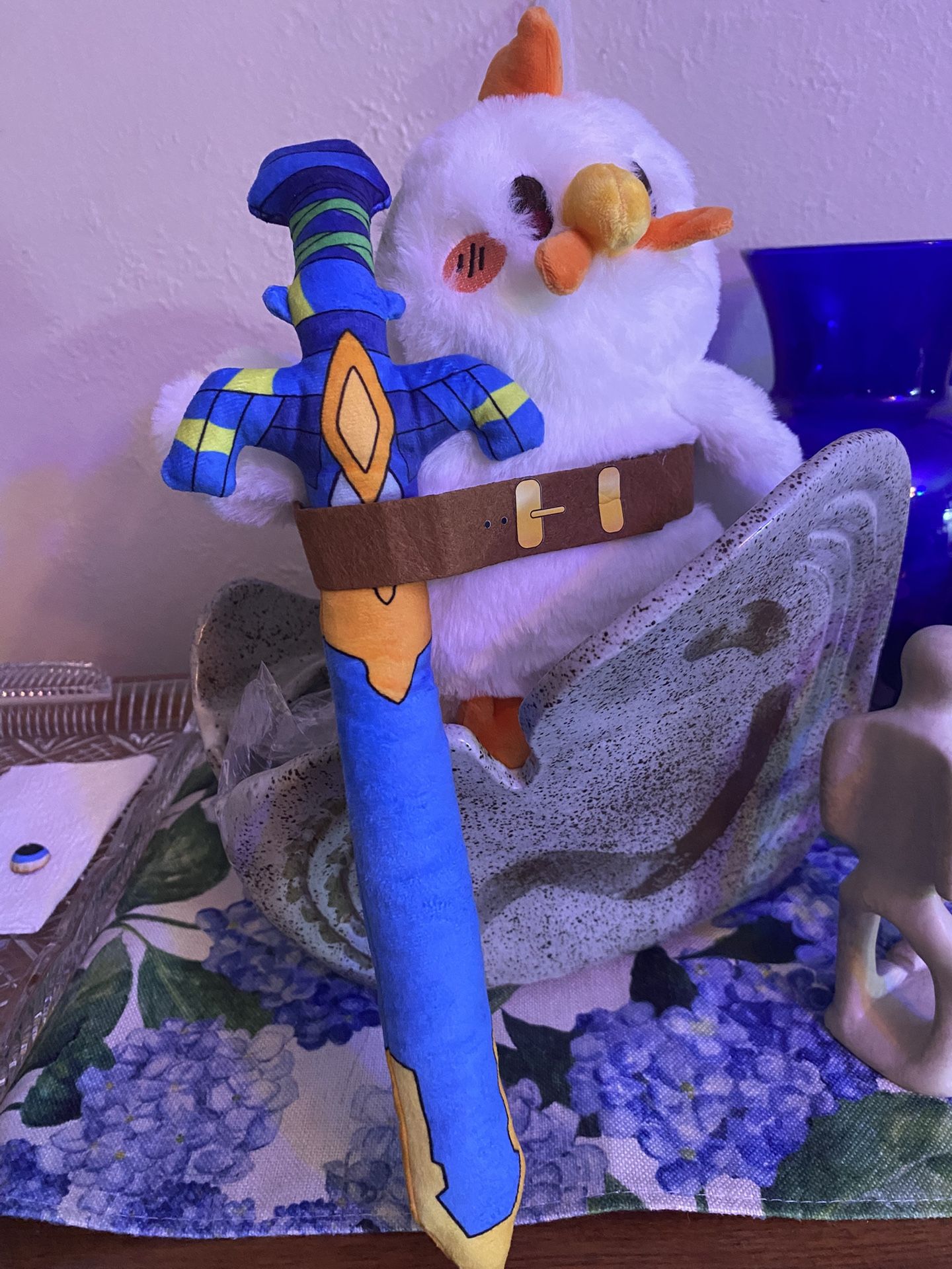 Plush Chicken With A sword
