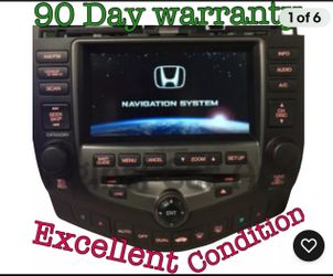 06 07 HONDA Accord GPS Navigation System CD Player Display Screen 2CK4 HO155AU