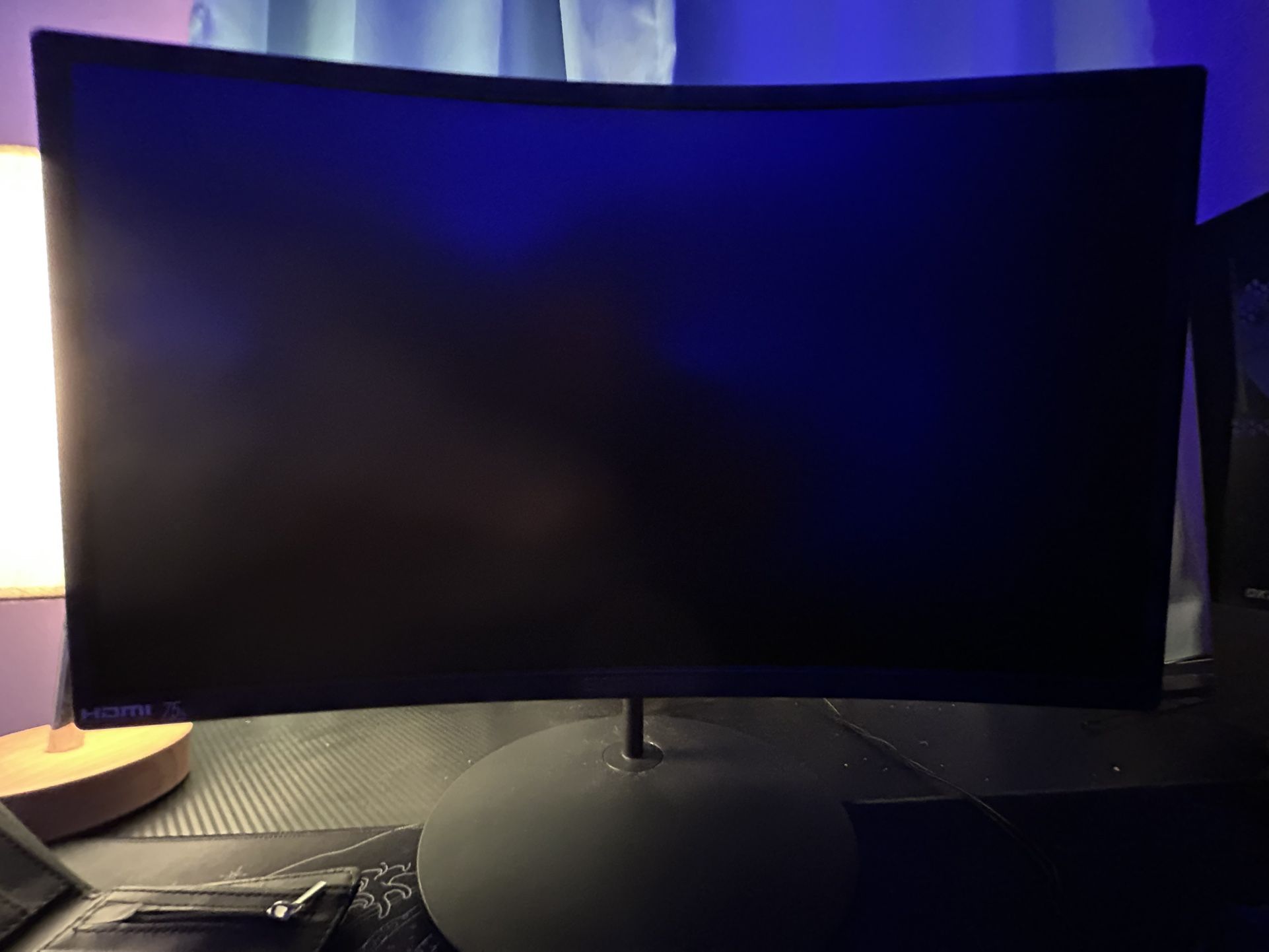 Sceptre Curved 27" FHD 1080p 75Hz LED Monitor HDMI VGA Build-In Speakers, EDGE-LESS Metal Black 2019 (C275W-1920RN